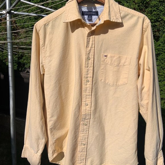 Casual Button Down Shirt - Tommy Hilfiger, Size Men's S, 100% Cotton Long-Sleeve - Picture 1 of 9